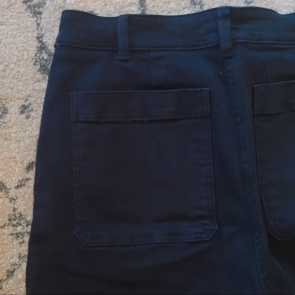 SOLD Everlane Wide Leg Crop Pant in Navy - Picture 3 of 8